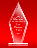 Najbolji broker u Zajednici nezavisnih država u 2012. godini od ShowFx World-a